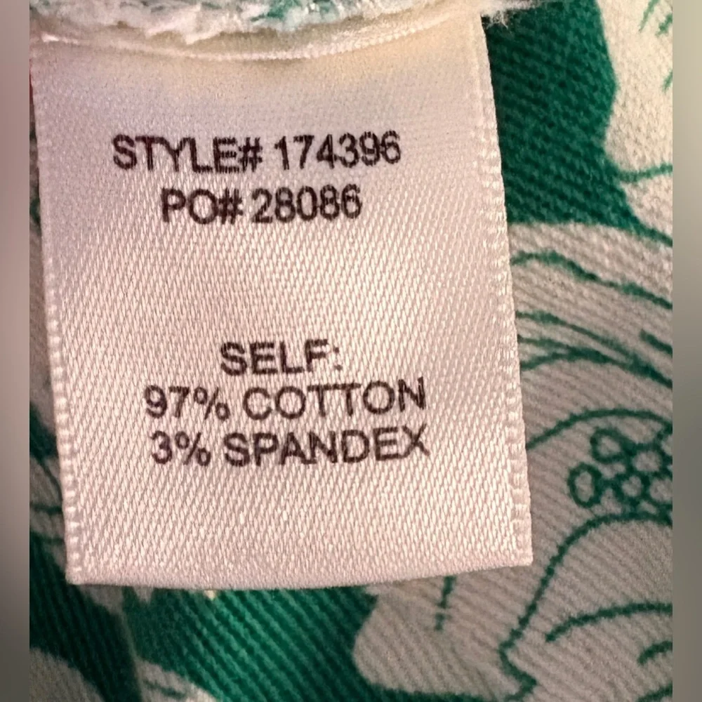 NEW w/Tags Skies Are Blue Curvy Green White Floral Jumpsuit Plus size 1X - Picture 7 of 10